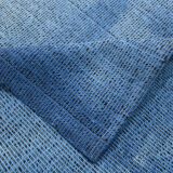 Shades of blue flatweave vintage rug 359x269cm