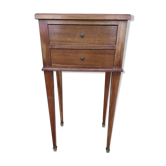 Louis XVI-style blond mahogany bedside from the 1950s