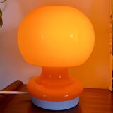 Orange globe lamp pop Space Age