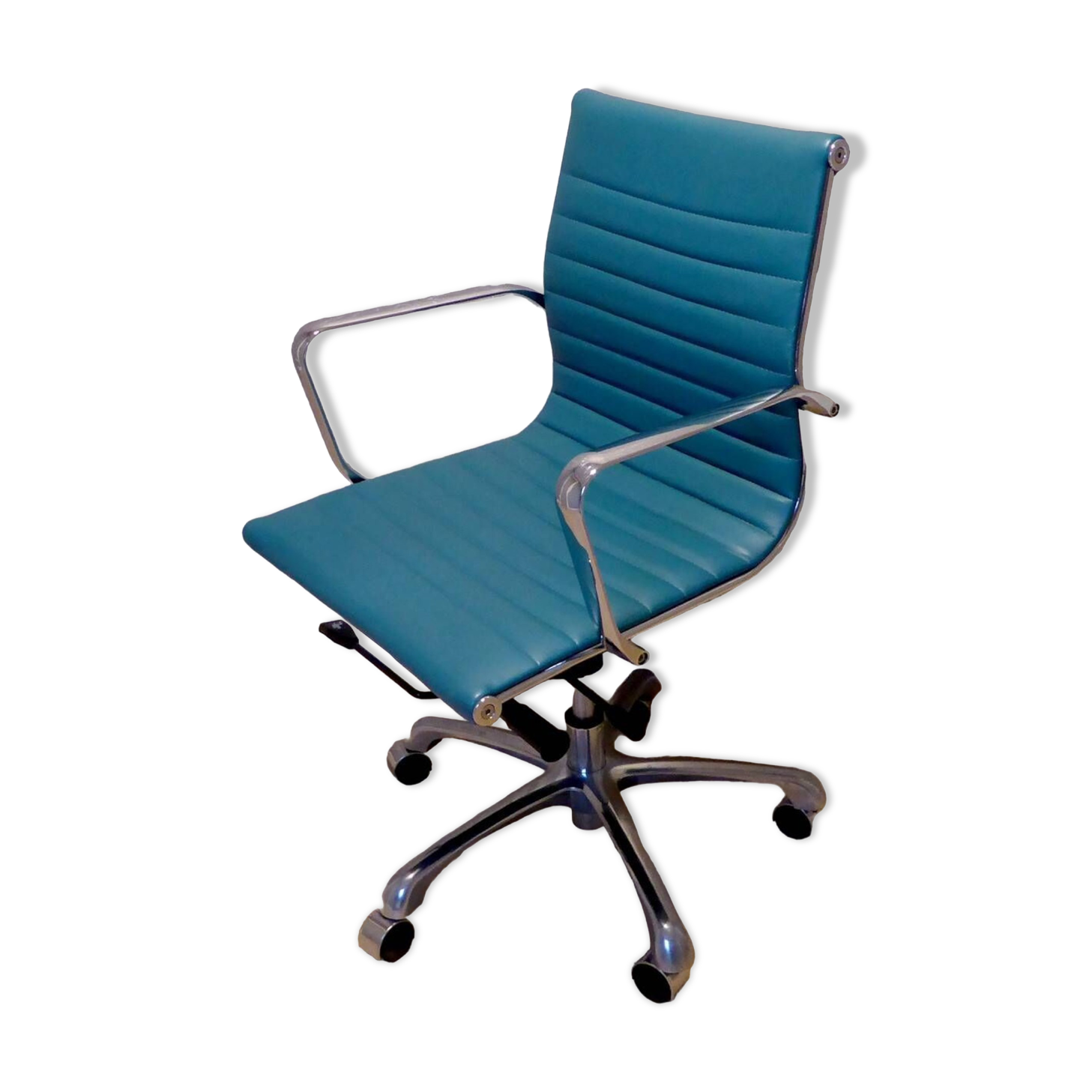 Turquoise office chair