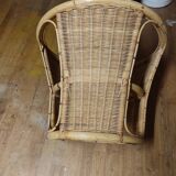 Vintage rattan coffee table