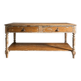 Antique wooden draper's counter