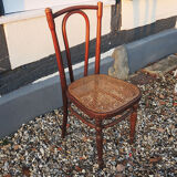 Old bistro chair in curved wood