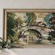 Tableau huile sur toile Pont en arc