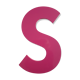 Pink letter s