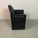 Mid-Century Bulo Belgium Armchair in Black Leather – Postmodern / Memphis