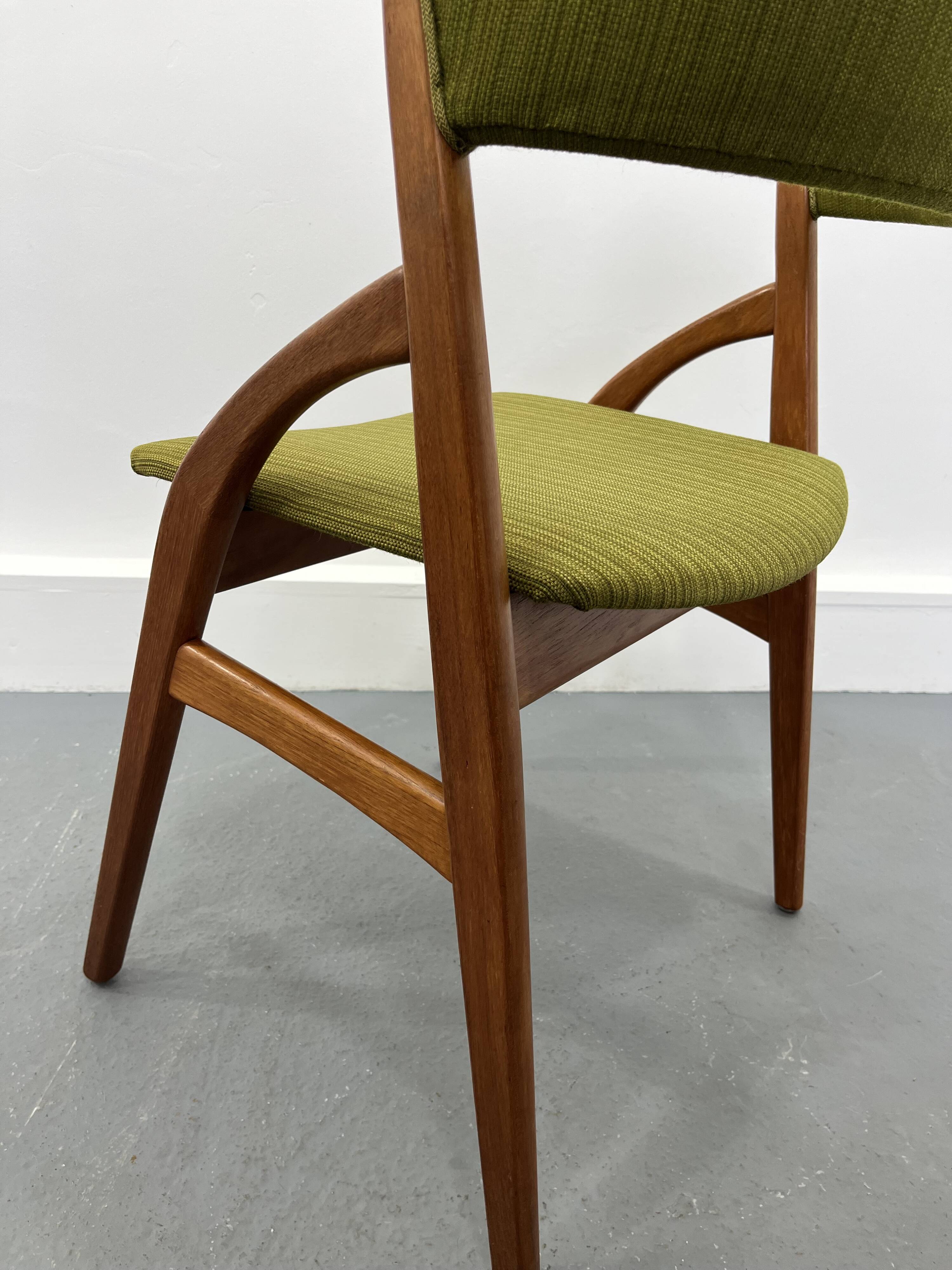 Scandinavian teak  chairs, set of 3, 1970 s