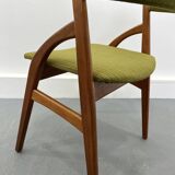 Scandinavian teak  chairs, set of 3, 1970 s