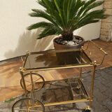 Rolling dessert brass removable tray 70s