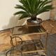 Rolling dessert brass removable tray 70s