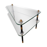 Asymmetrical vintage coffee table side table