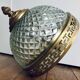 Antique glass and bronze ceiling light by Maison L.GAU