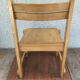 Old vintage wood child chair