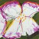 Original lithograph signed by Jean Messagier, May sewn by apple blossoms