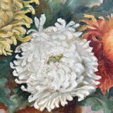 Tableau huile sur toile nature morte 100x50cm