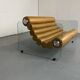 Hyaline leather and glass sofa by Fabio Lenci for Comfortline Italy 1960s