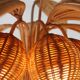 "Palm tree" floor lamp in rattan