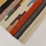 9x12 Kilim Red Green Oversize Vintage Kilim Rug, 275x370Cm