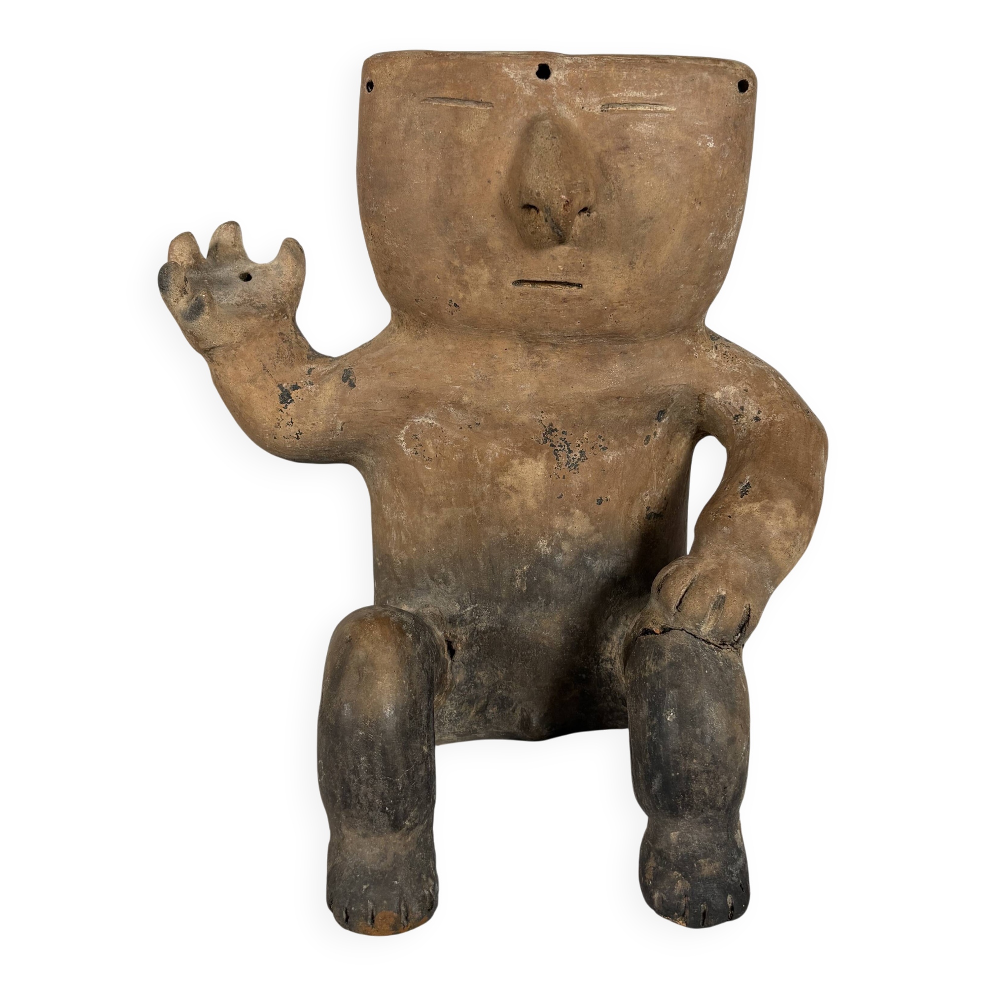 Quimbaya culture, Colombia circa 500-1500 AD. Sculpture of a chief.