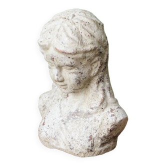 Patinated terracotta bust