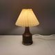 Beautiful sting lamp in twisted wood. Estimated 1970s and Swedish or Danish.