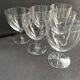 6 large glasses in light blown crystal