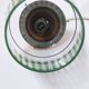 Vintage green striped glass pendant light