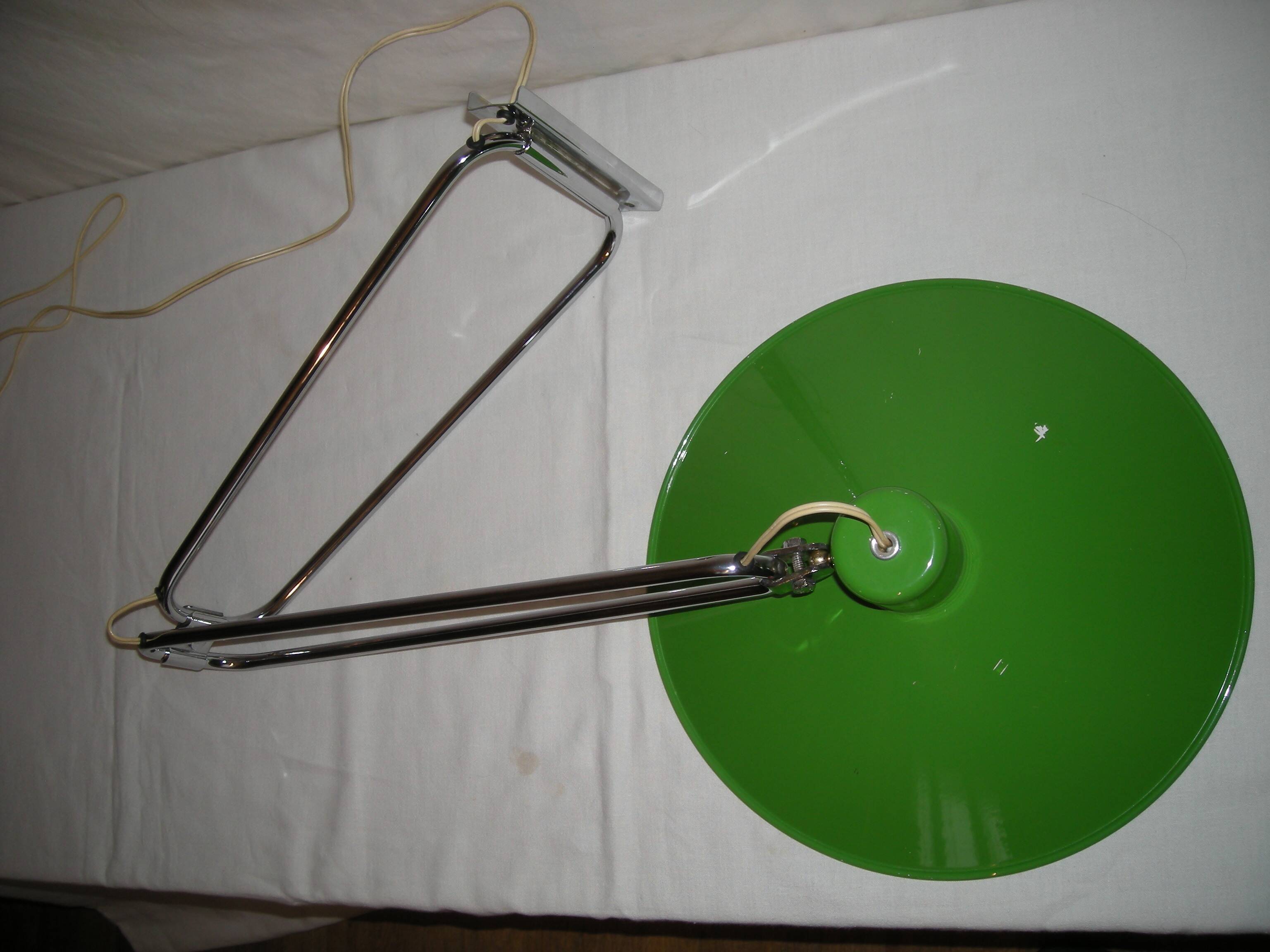 Articulated arm wall lamp from the 60s