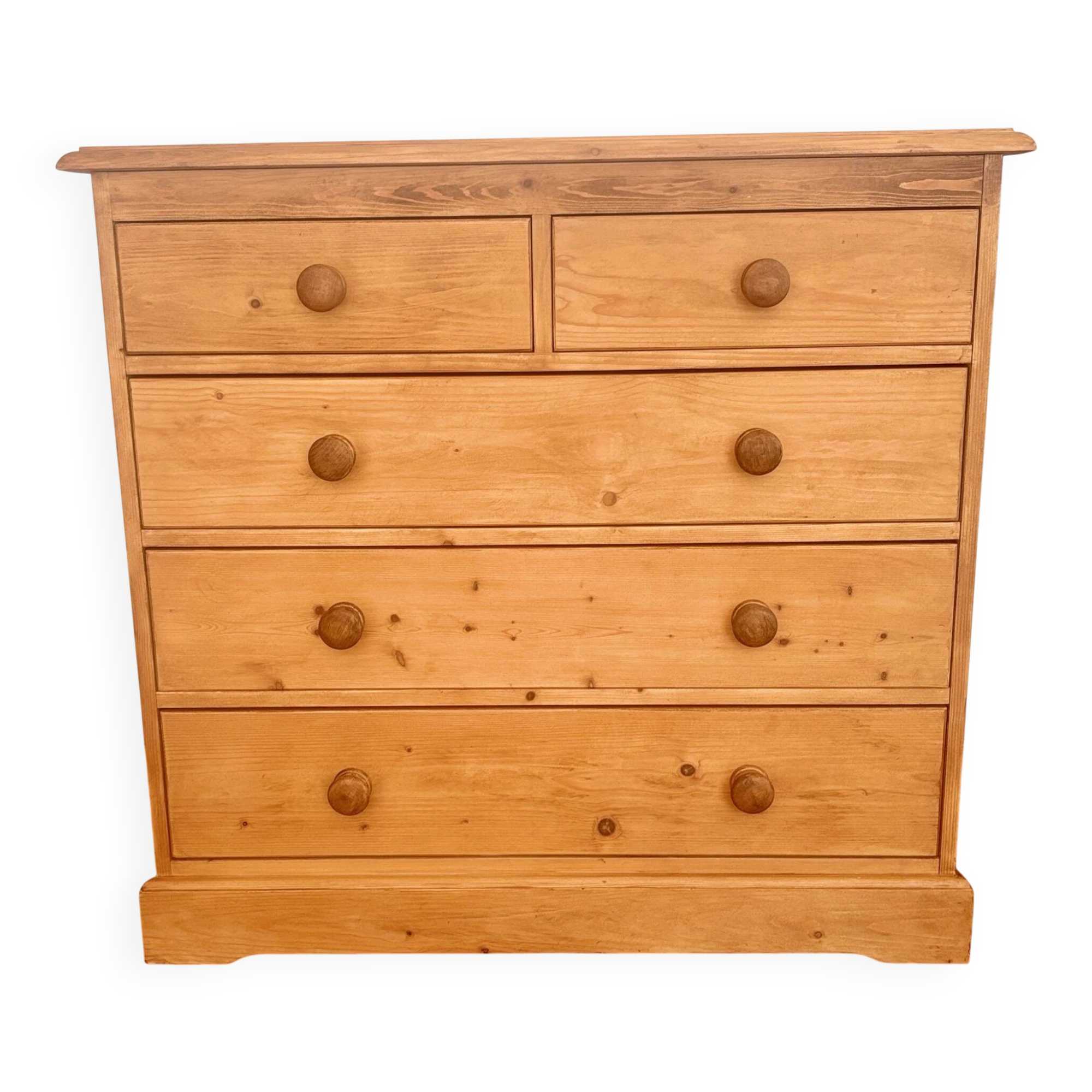 Vintage Solid Pine Commode Restored - Rustic Elegance
