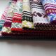 6 serviettes de table trame lin/coton colorées 48 x 32