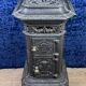 Beautiful cast iron stove, pagoda model, from Varigney in Haute Saône