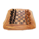 Rustic wooden chessboard with drawers, chess set 19