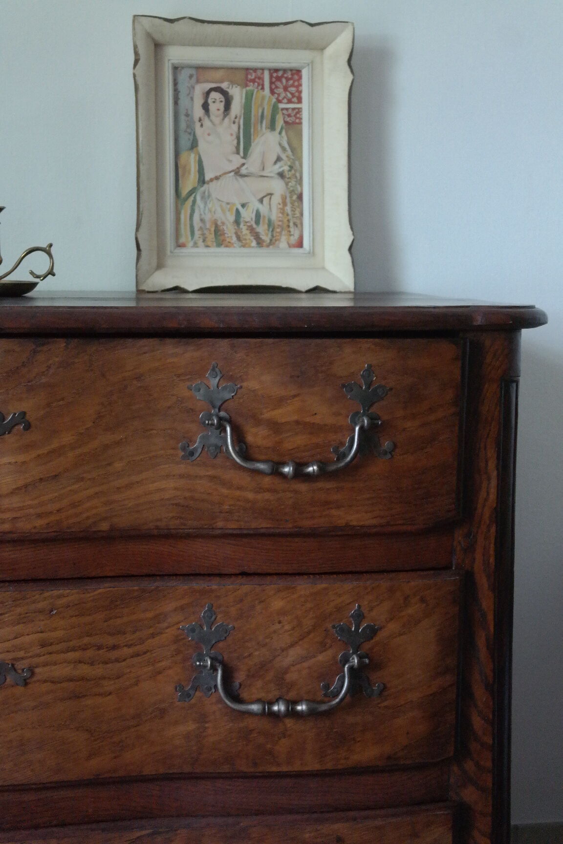 Commode arbalète campagnarde en chêne xxème