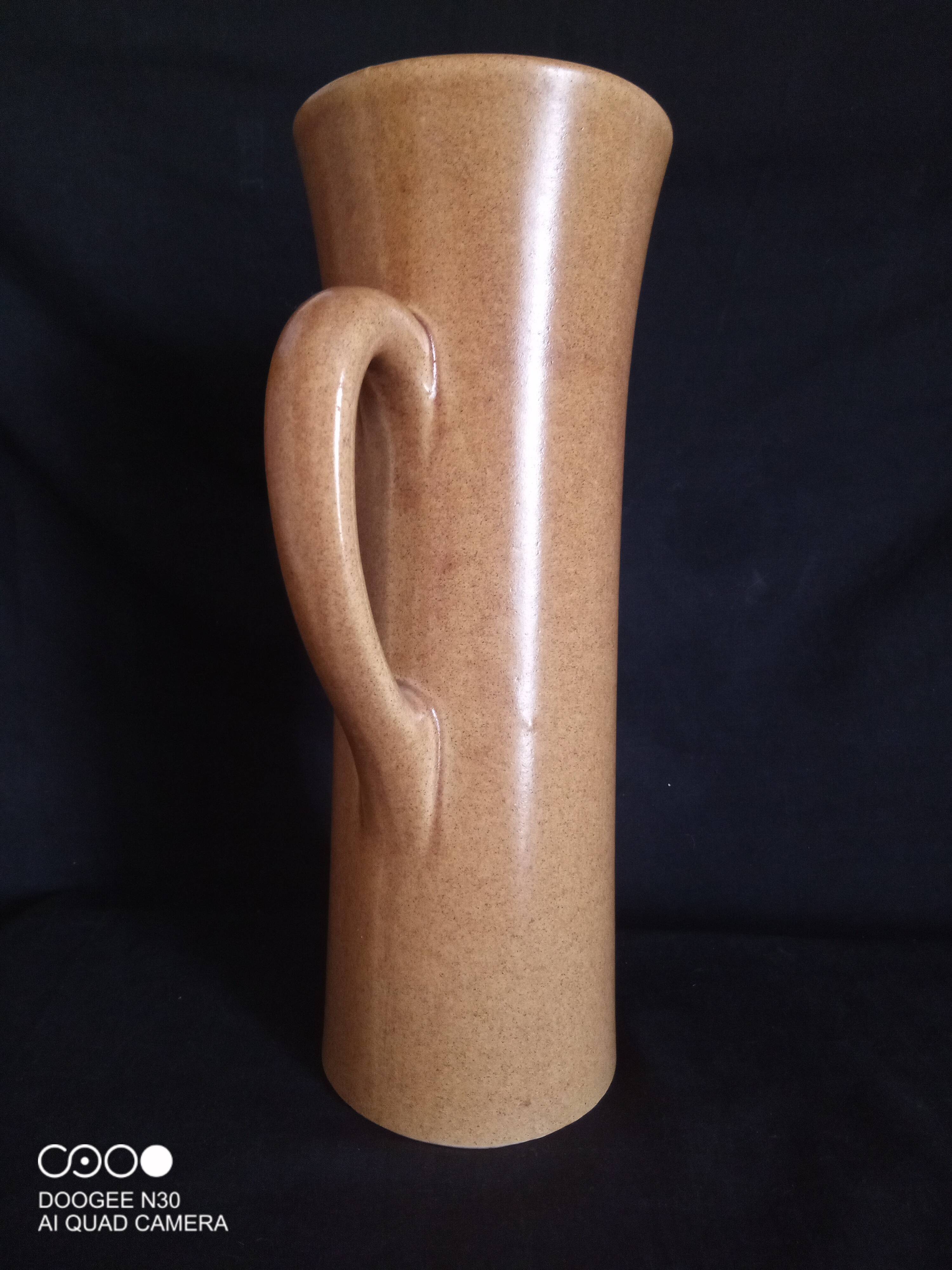 Art Deco ceramic water carafe, signed