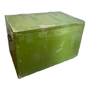 malle de transport bois