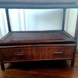 Rattan support cabinet 1960s