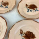 6 old flat plates made in france digoin sarreguemines