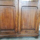 Display cabinet, oak bookcase from the 20s