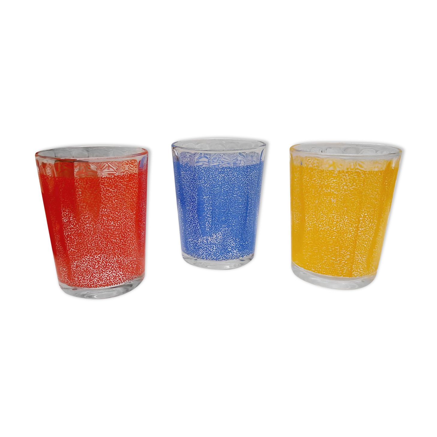 3 glasses cups Pepsy