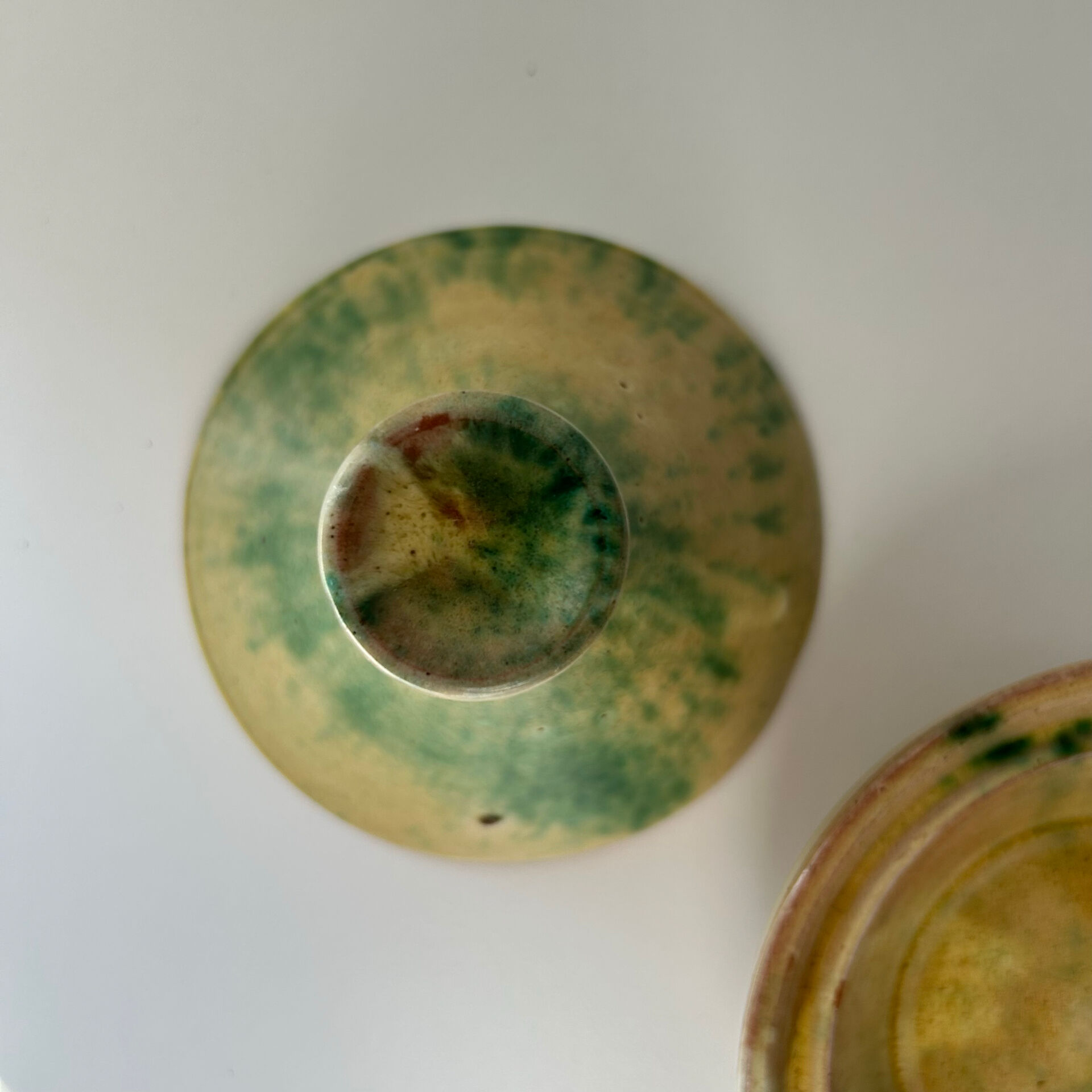 Yellow tagine dish