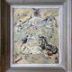 Painting Pierre Catton (1903) "The dance of the horses" HSP cf. B. Buffet + frame