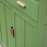 Renovated antique buffet – Herbarium Green (Libéron)