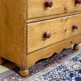 Commode anglaise en sapin de la fin du XIXème, 4 tiroirs