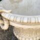 Jarre reconstituted head decorations, rings on handles