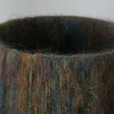 Vintage handmade wool hat lamp