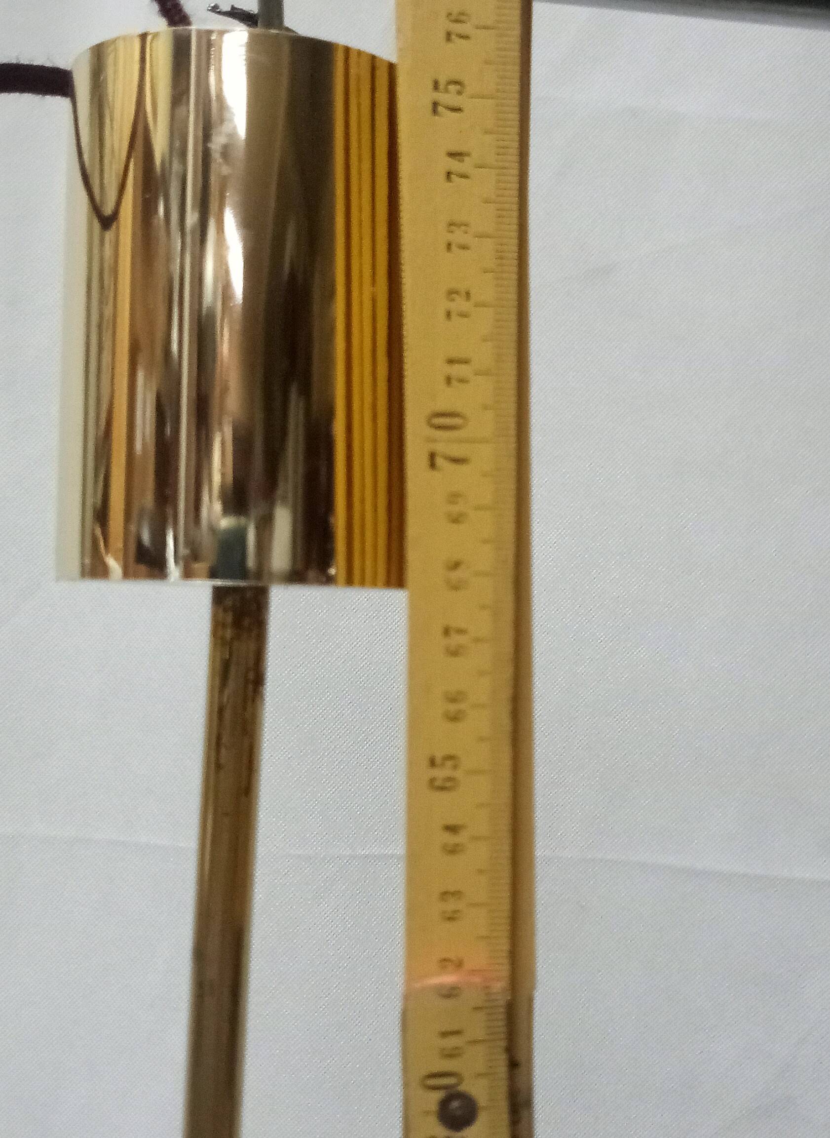 brass ceiling lamp with opal glas shades