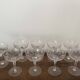 Coupes de champagne en cristal ciselé vintage 9 pièces