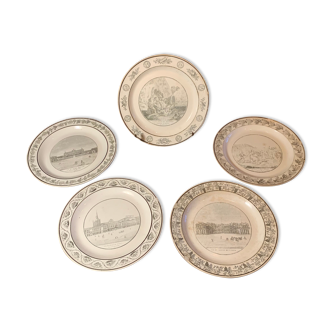 Lot de 5 assiettes