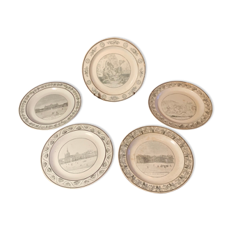 Set of 5 plates