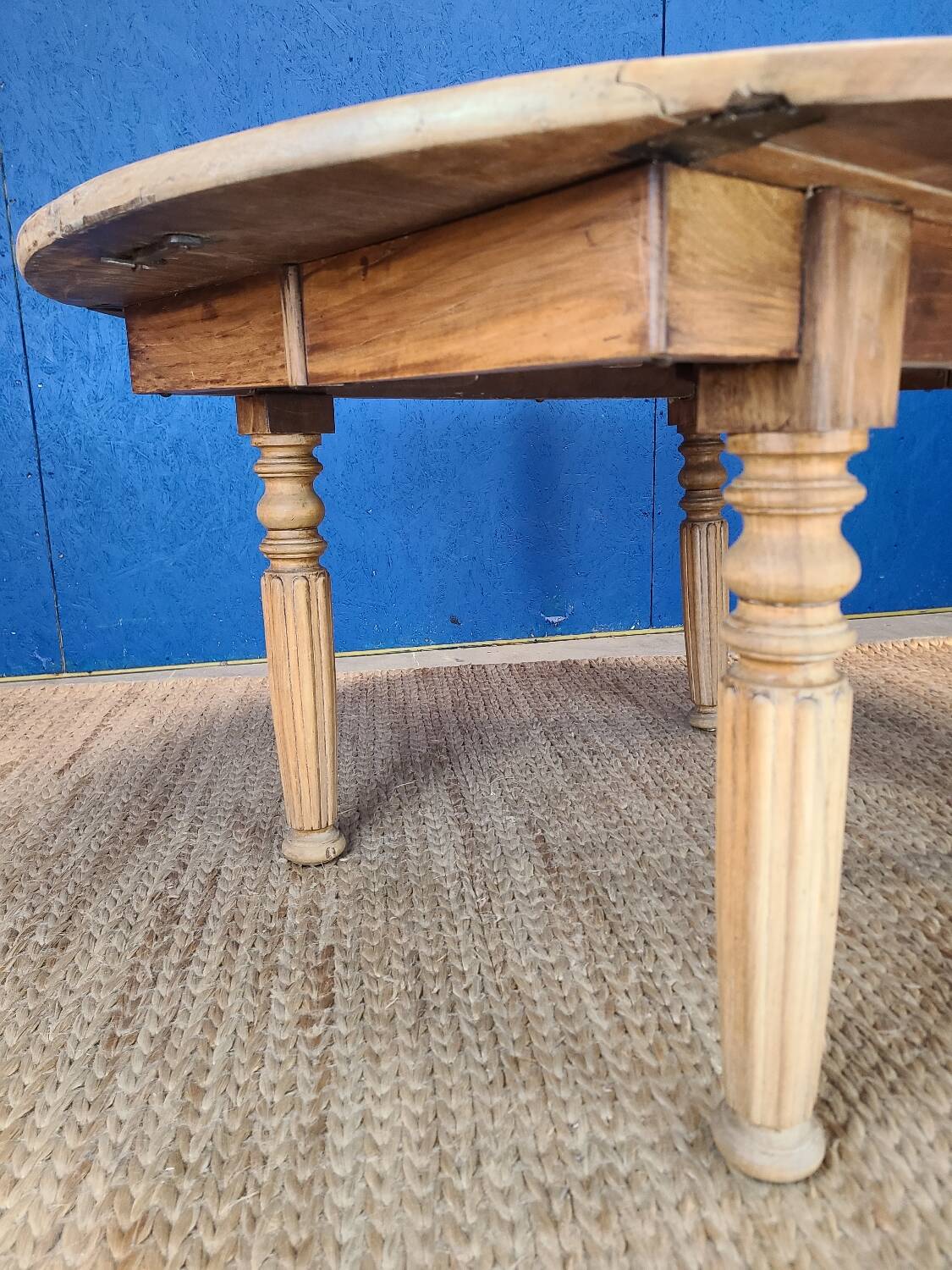 Vintage farmhouse coffee table with flaps